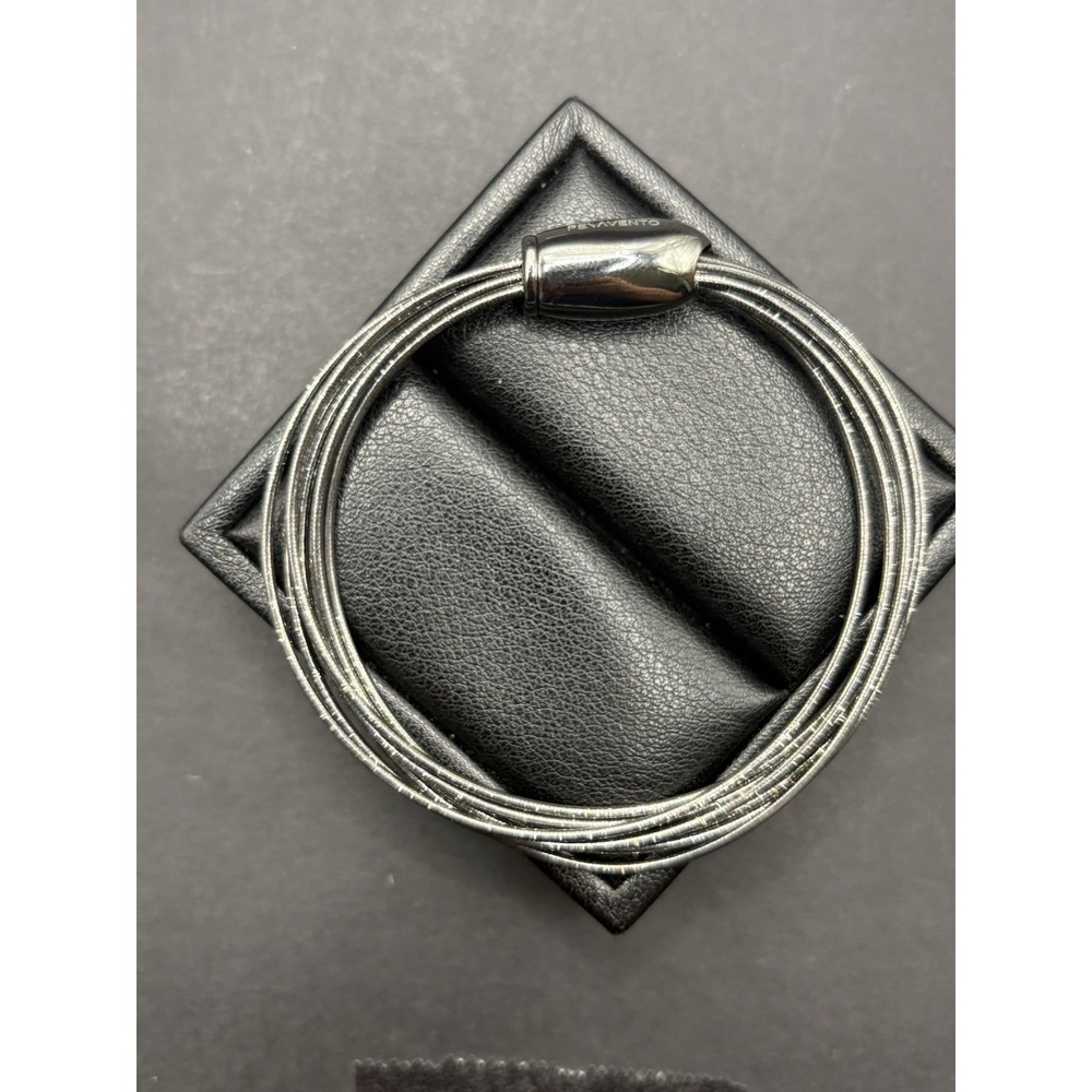 Pesavento Gray Sterling Silver Strand Bracelet 16Gr Magnet Clasp $400 Retail G20